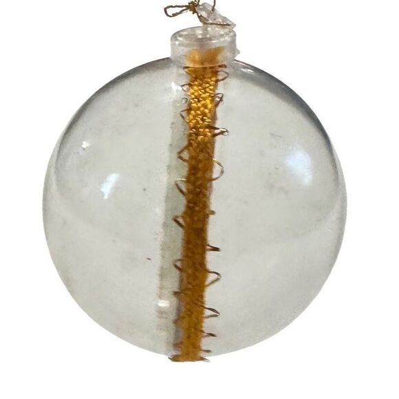Vintage Christmas Ornament Santa Claus Double Sided Plastic Ball Retro Ornament - Picture 5 of 7